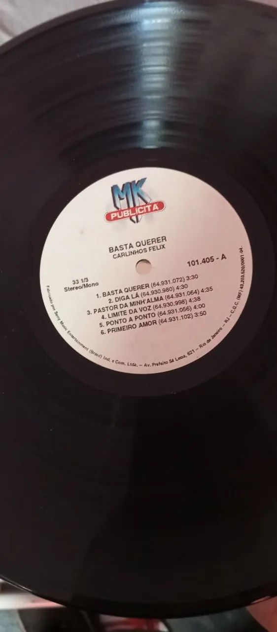 Disco vinil LP Carlinhos Felix Basta Quererr  - Foto 3