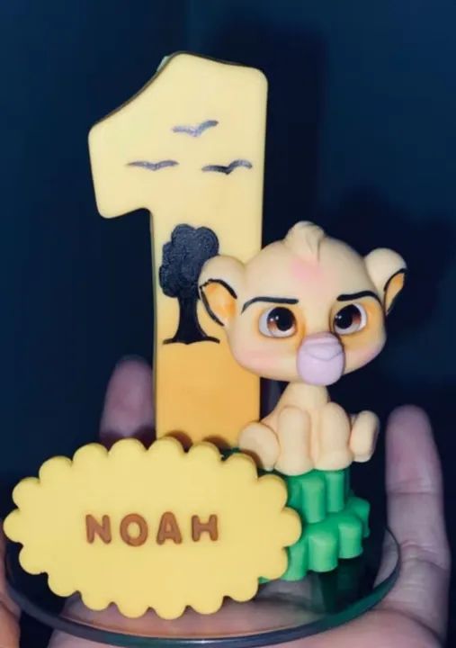 Topo de bolo/ vela personalizada/ aniversário  - Foto 2