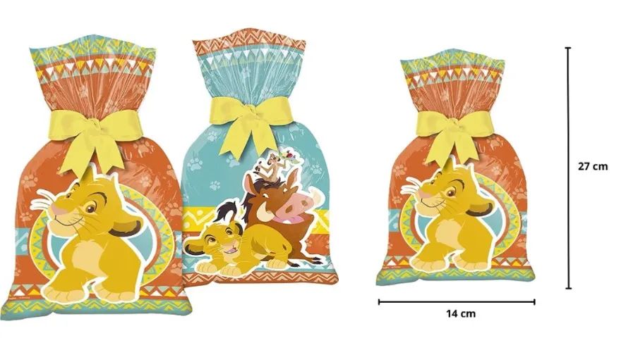 Sacolas Rei Leão Saquinho Lembrancinha Surpresa Festa Aniversário