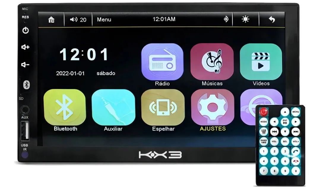 Multimídia MP5 7 Polegadas KRC2100  - Foto 5