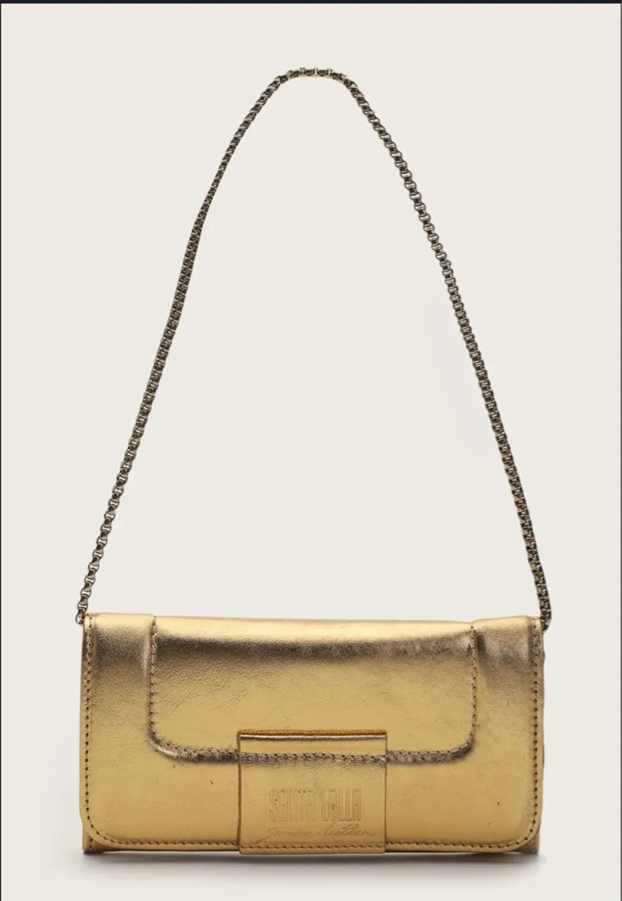 Bolsa Santa Lolla Dourada