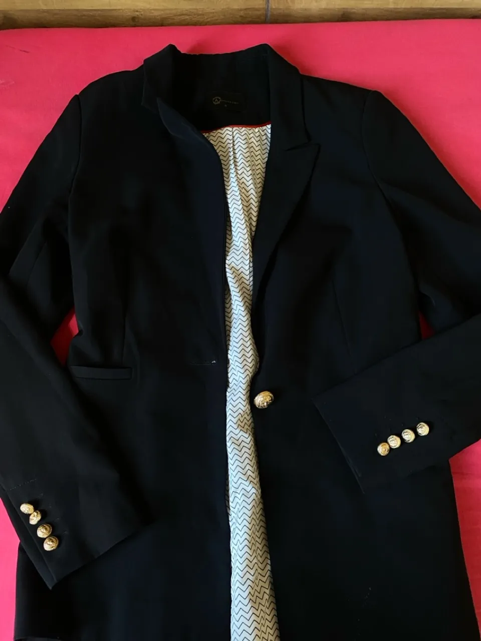 Blazer preto sofisticado