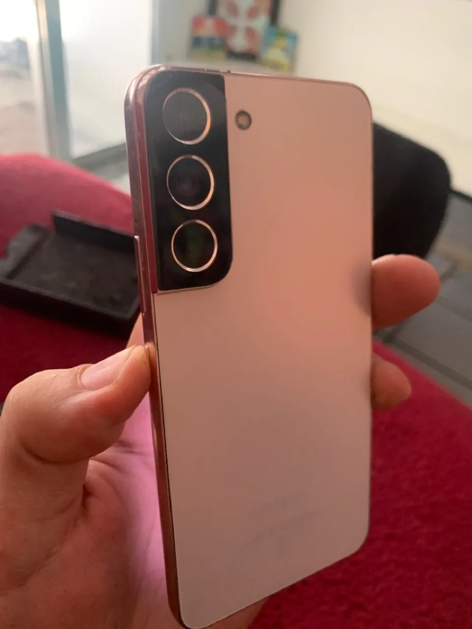 Samsung s22 rose tela com linhas