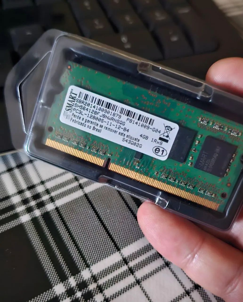 Memória RAM 4GB DDR3 PC3L-12800S 1Rx8