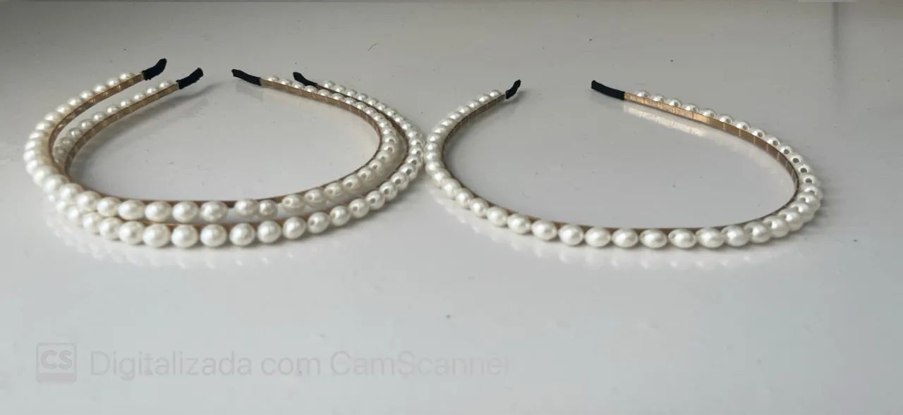 Diademas Tiaras de pérolas para cabelo  - Foto 3