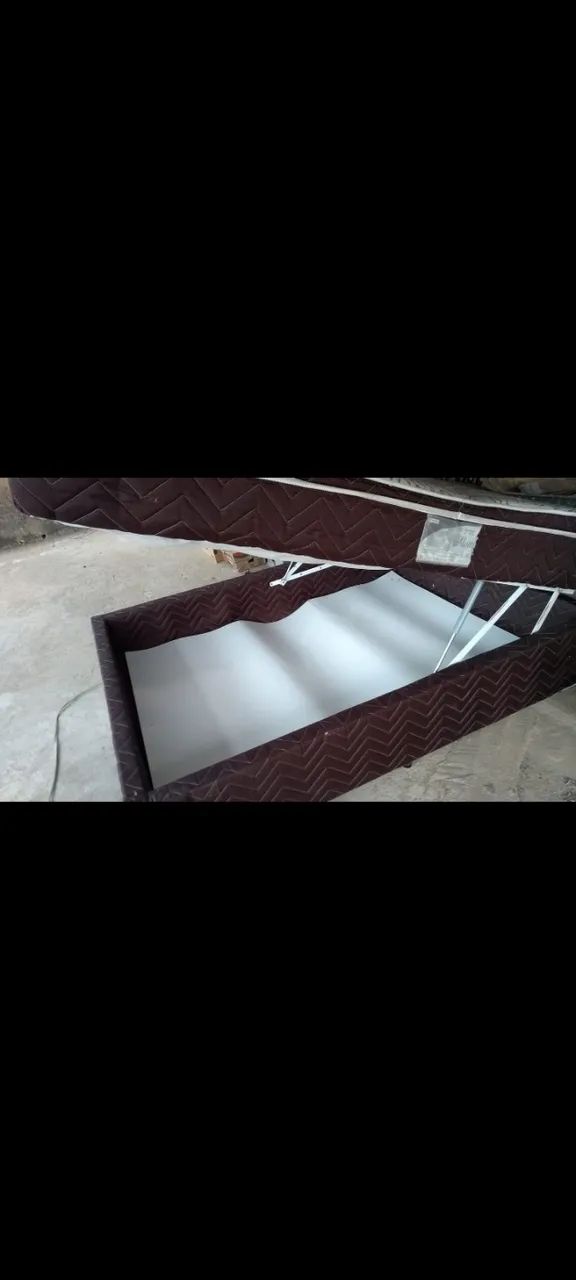 Cama Box  casal baú 