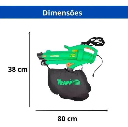 soprador e aspirador de folhas 3000w sf3000 trapp - Foto 5