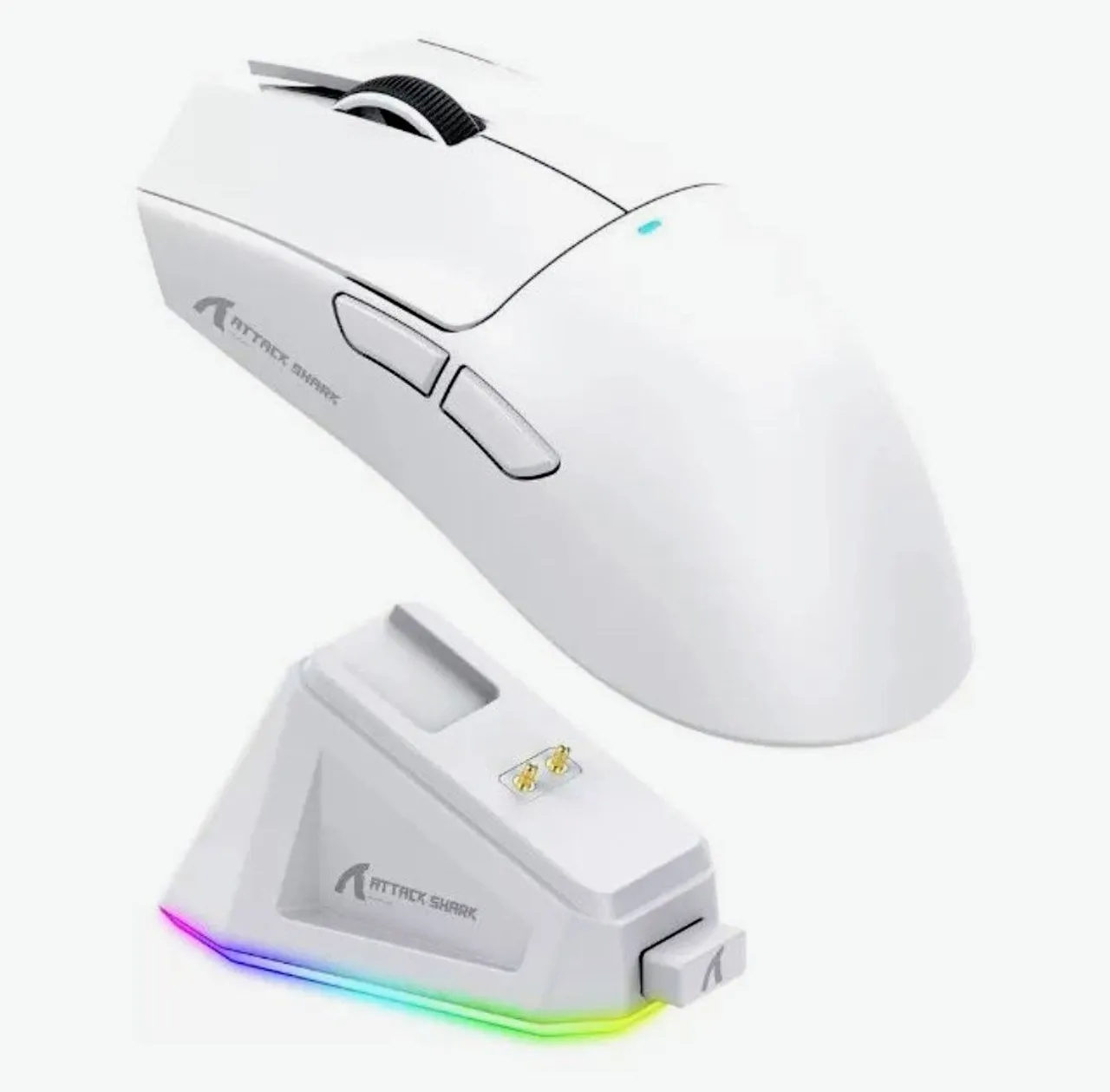 Mouse Gamer Attack Shark X11 branco sem fio