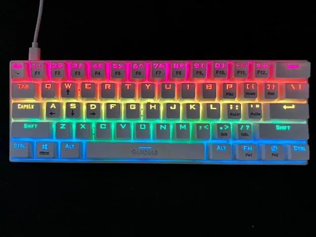 Teclado Mecânico Branco Gamdias Hermes E3 RGB - Foto 2