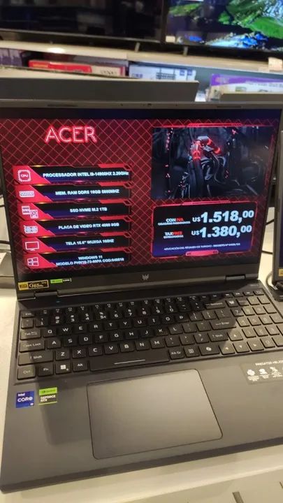 Notebook gamer nota fiscal  - Foto 3