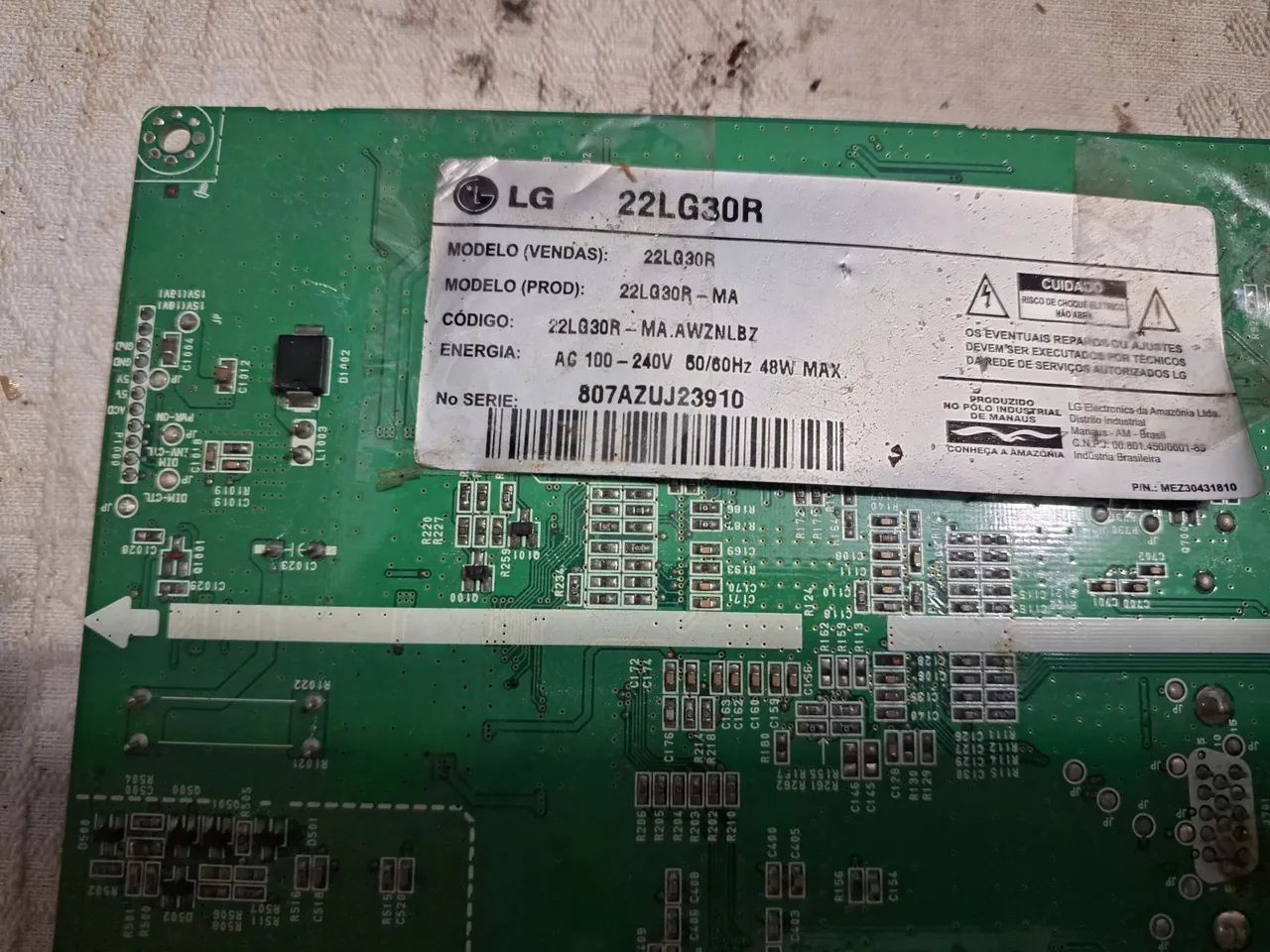 Placa Principal TV LG 22LG30R - EAX43479101 - Foto 3
