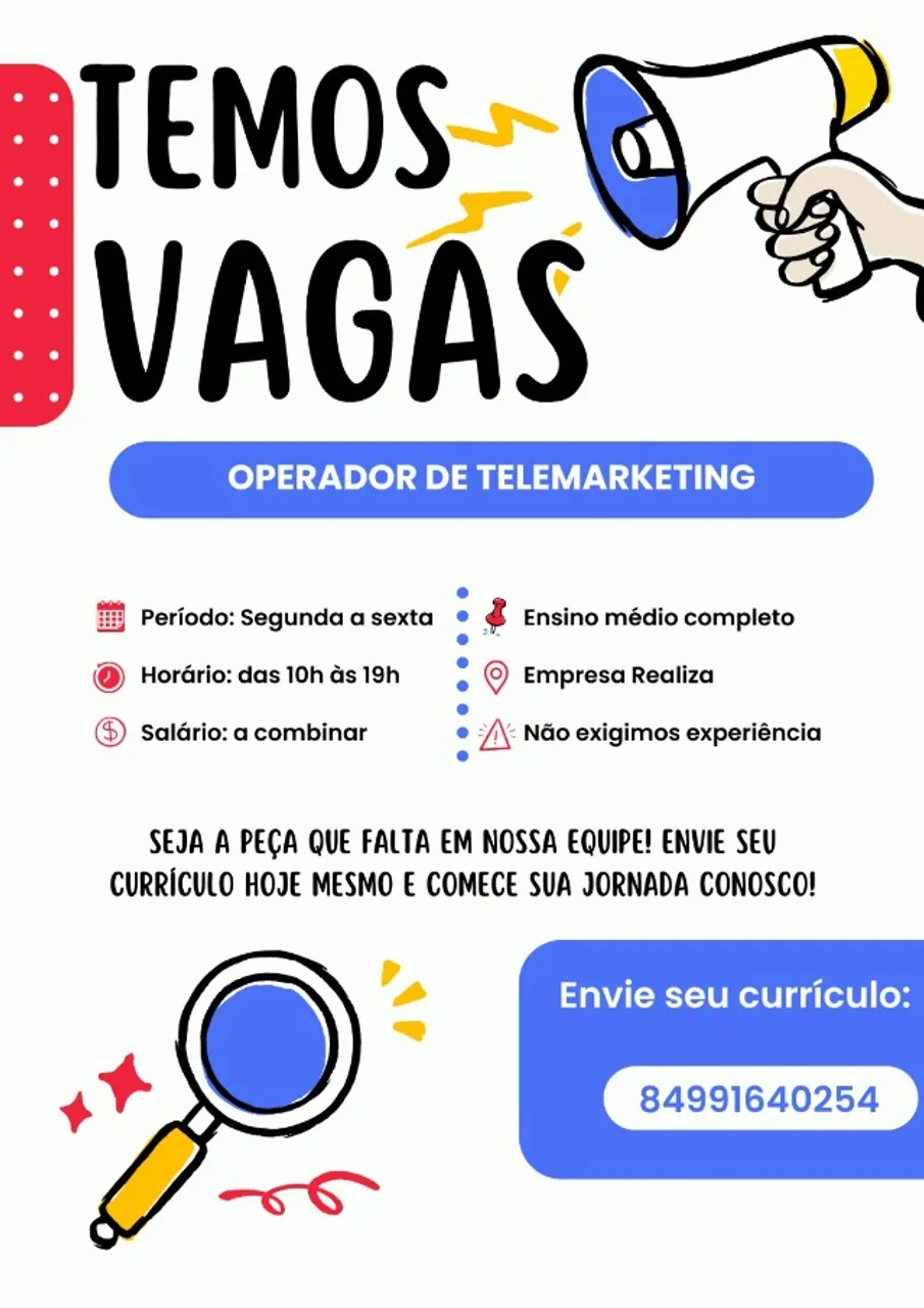 operador de telemarketing efetivo