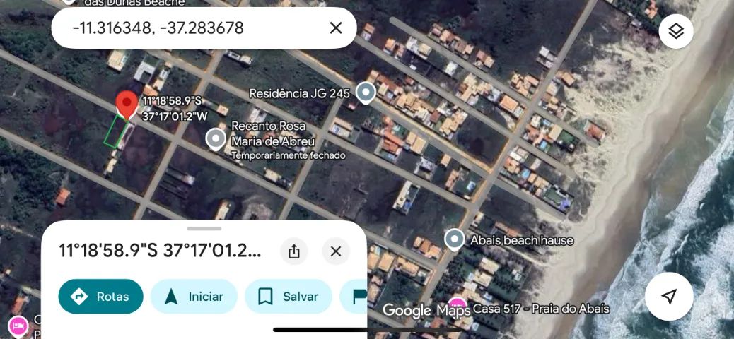 Terreno escriturado de 800m2 - Praia do Abaís - Foto 4
