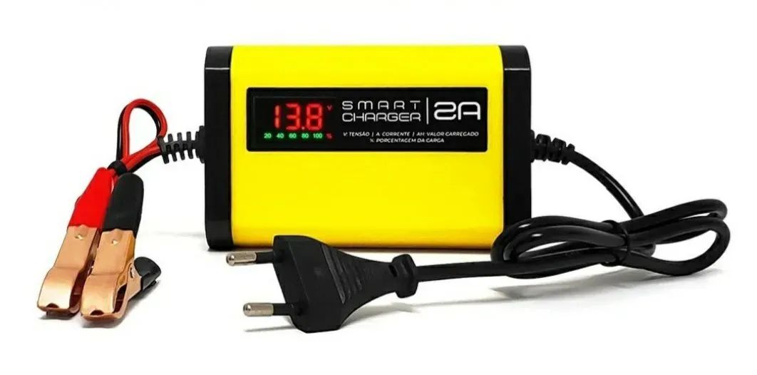 Carregador de Bateria Para Moto e Carro 12V - Foto 3