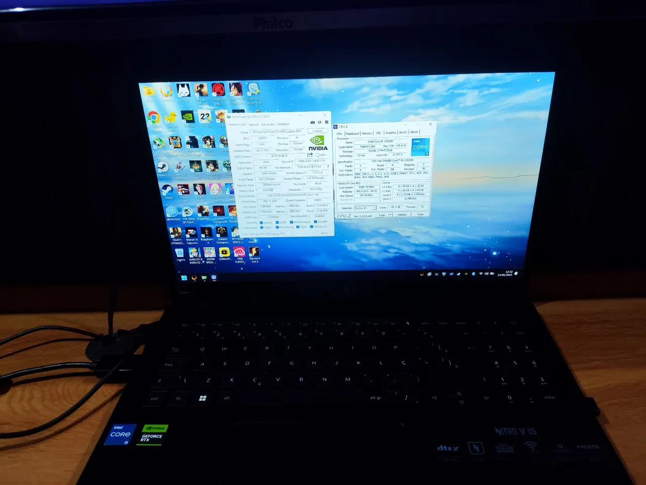 Notebook Gamer Acer Nitro V 15 Intel Core i5 RTX