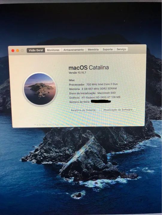 iMac 7,1 2007 Ssd 256gb 4gb Ram 20 Polegadas Upgrade - Foto 5