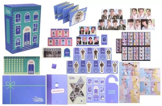 BTS 2021 FESTA D-Day Calendar セット BTS OFICIAL Festa D-day Calendar Novo - Hobbies e coleções - Vila