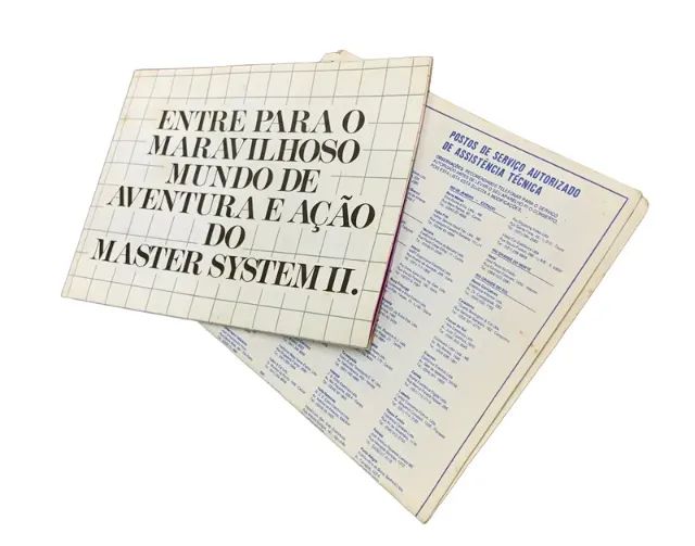 Panfleto Master System 2 Sega Tectoy Encarte Sem Uso - Foto 2