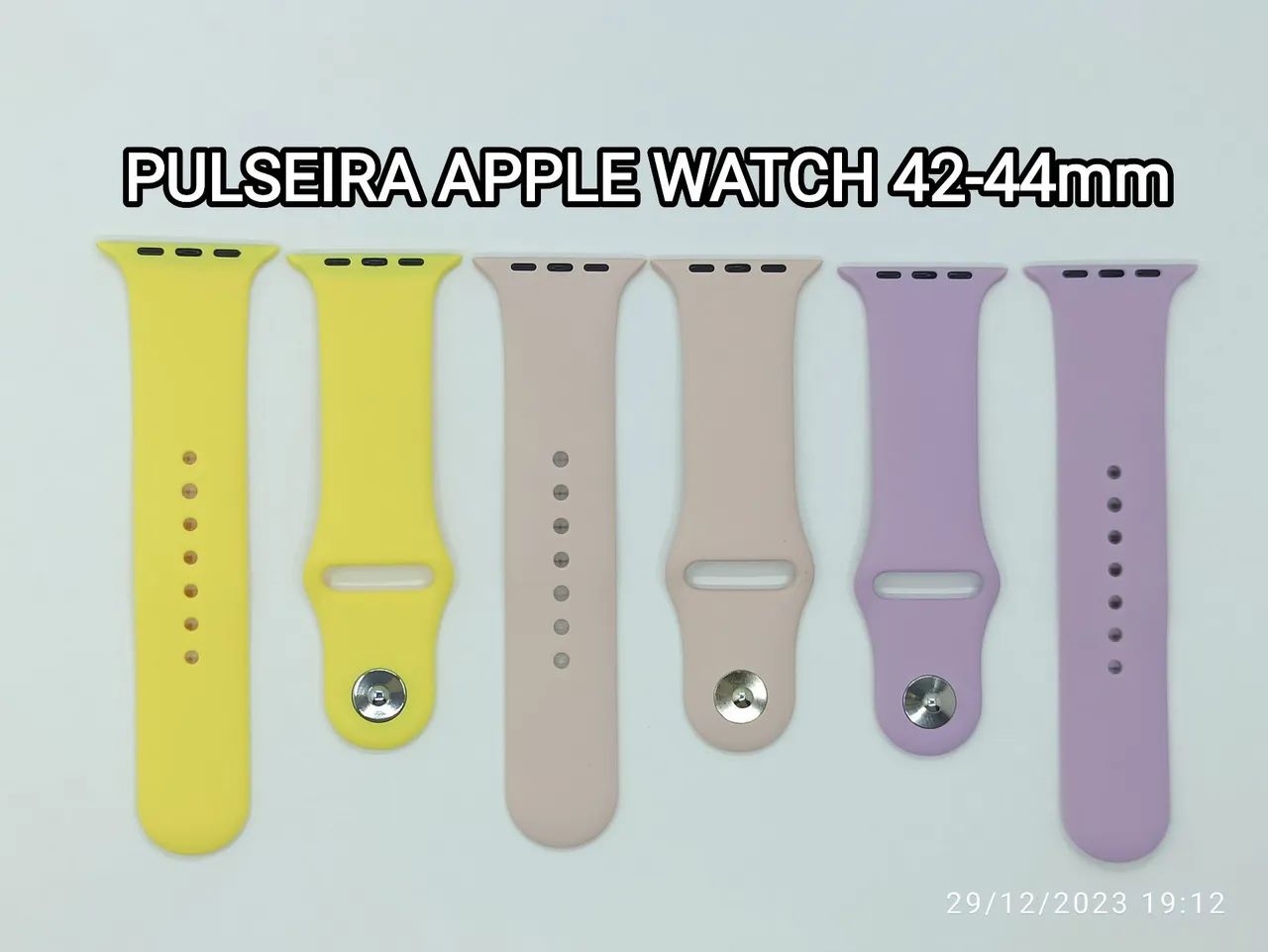Pulseira para relógio smartwatch Apple wacth Silicone  - Foto 5
