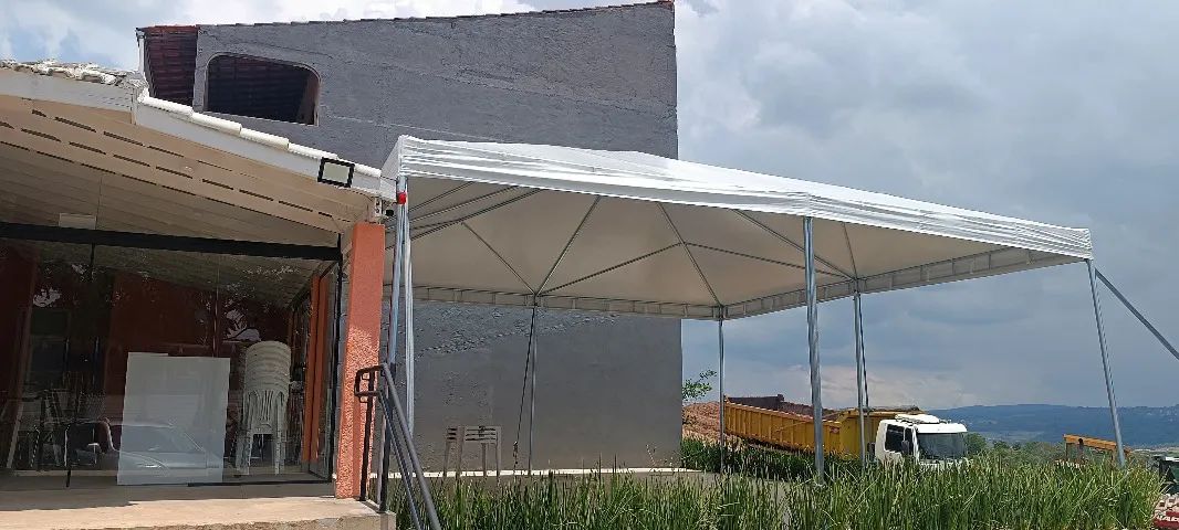 Tenda 8x8 Pirâmide Galvanizada a Fogo - Foto 2