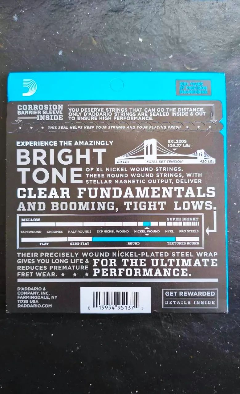Encordoamento Daddario Escala Curta 04064840797585667121