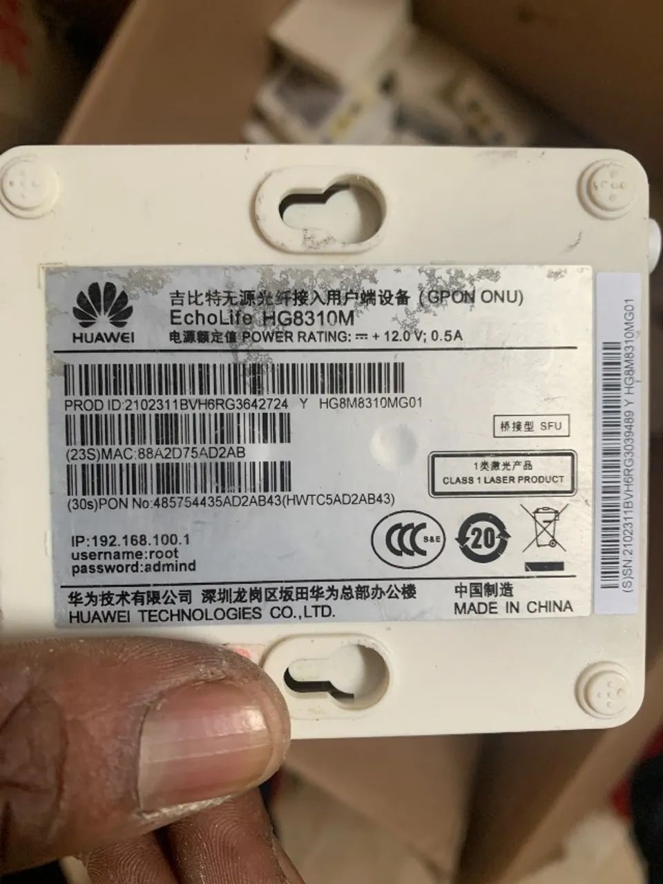 ONU hg8010 e 8310  - Foto 2