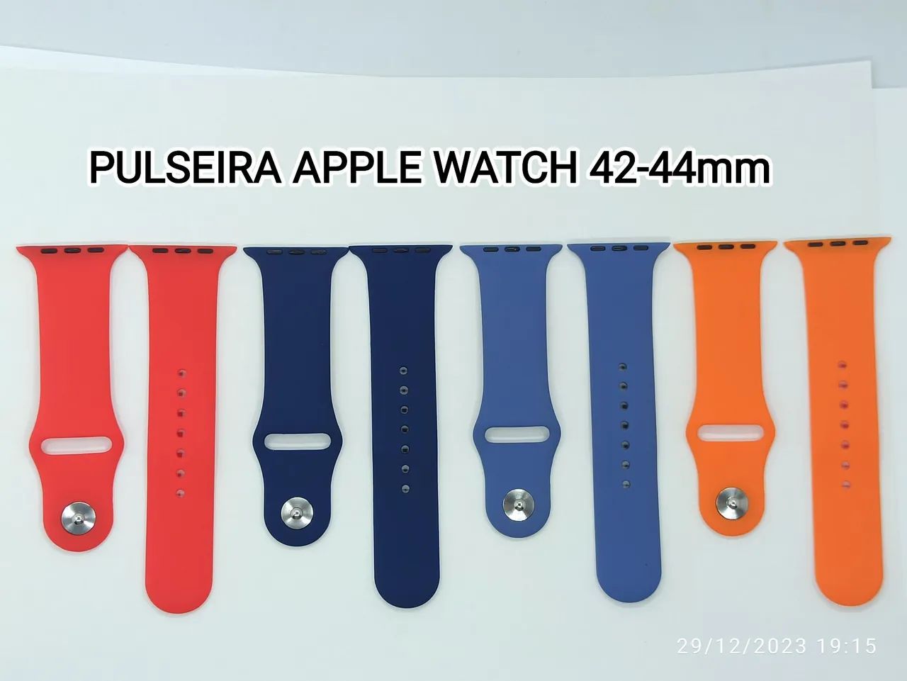Pulseira para relógio smartwatch Apple wacth Silicone  - Foto 4