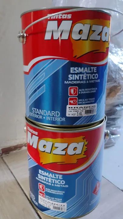 Tinta Esmalte Sintético Maza 3,6L - Branco