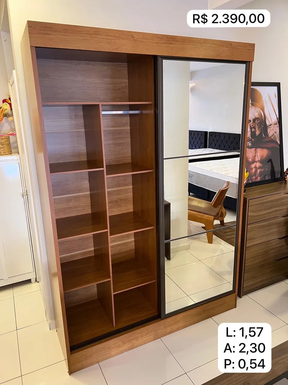 Guarda roupa 100% MDF NOVO - ENTREGO E MONTO!