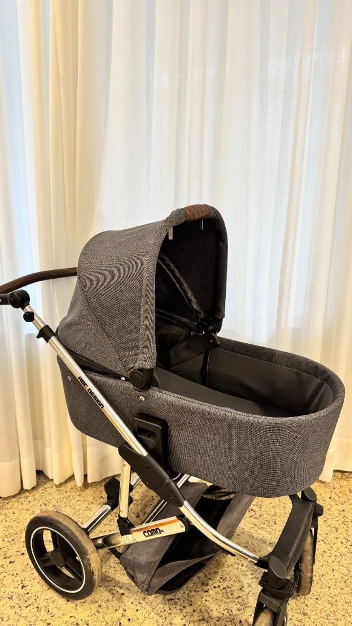 Carrinho COMO 4 com Bebê Conforto e Moisés ABC Design - Foto 5