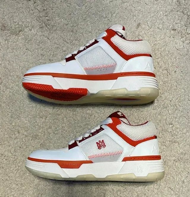 Amiri MA-1 Branco e Vermelho - Tamanho 40