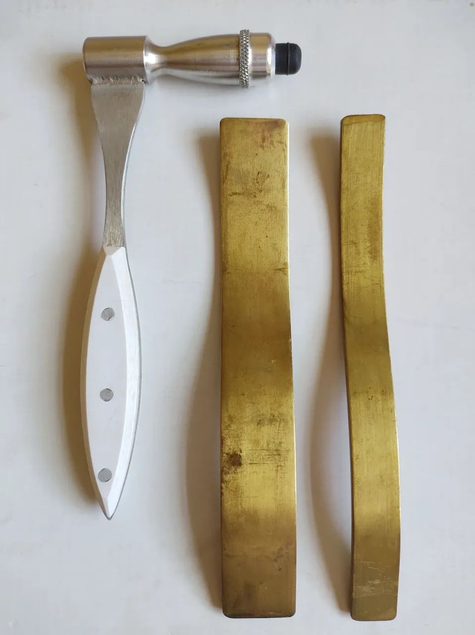 Kit martelo e plexímetros veterinários