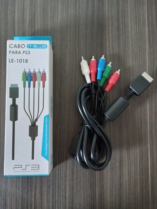 CABO VIDEO COMPONENTE PARA PS3/PS2 IT.BLUE LE-1018