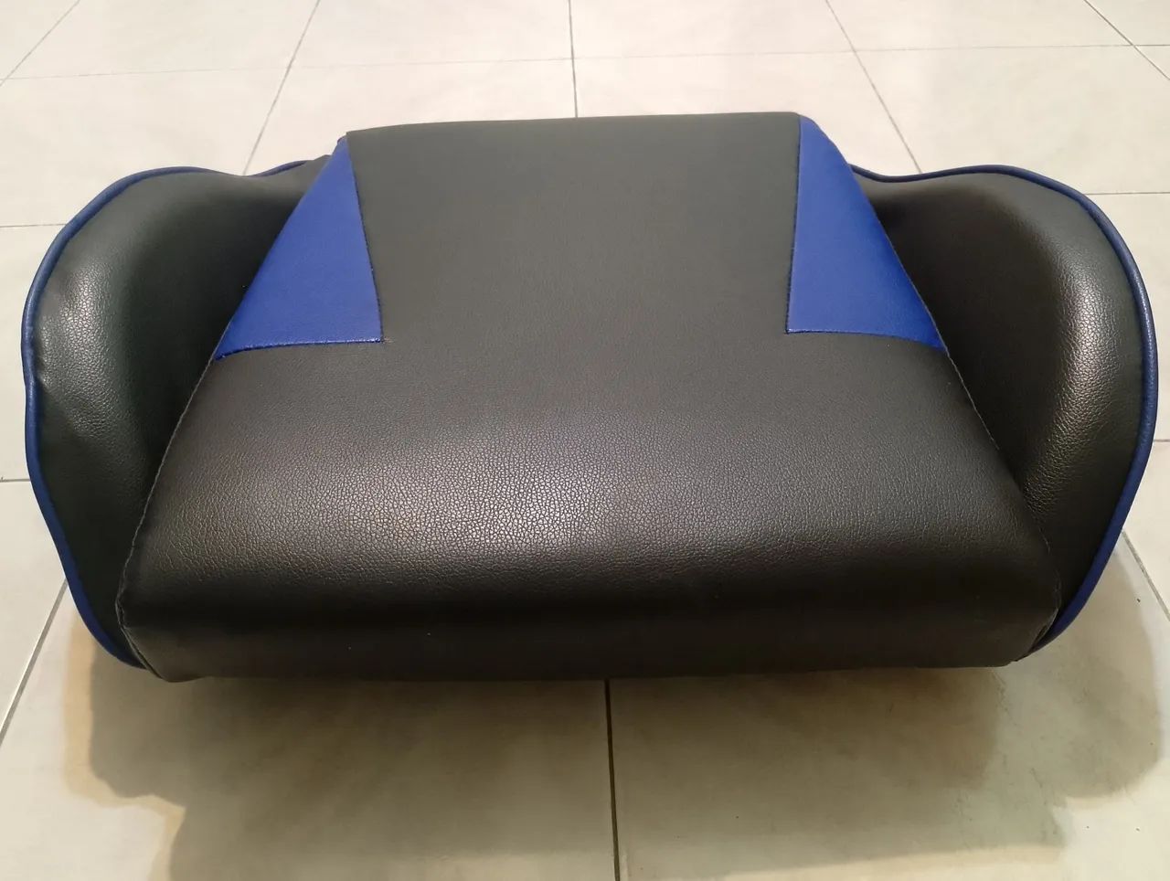 Assento para cadeira Gamer Preta e Azul - Conforto e Estilo - Foto 4