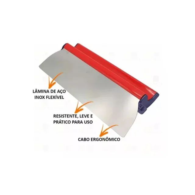 Desempenadeira de Inox para Massa Corrida 80cm Berox Atlas Nivelopro AT933/80 - Foto 3