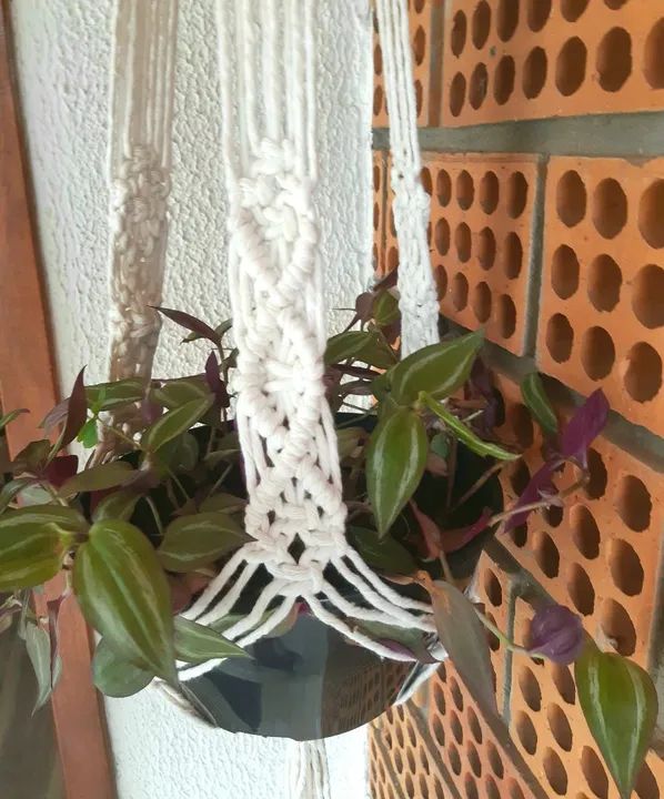 Suporte para Vasos em Macramê - Foto 2