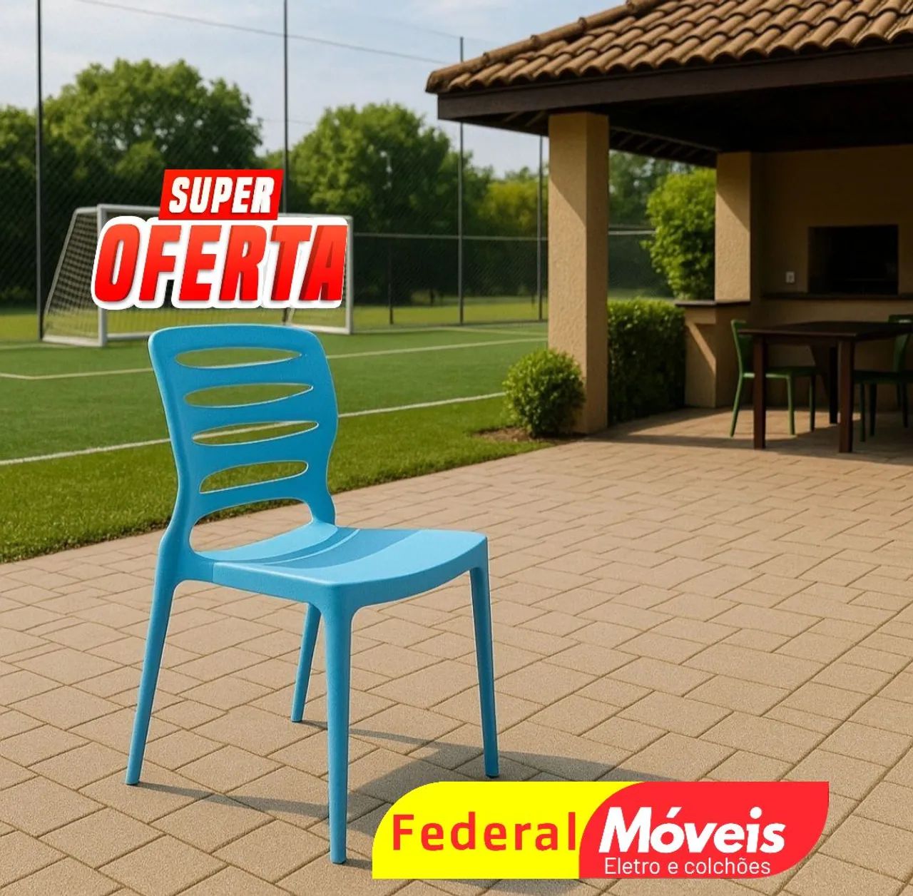 Cadeira Plástica Ville leve e duradoura