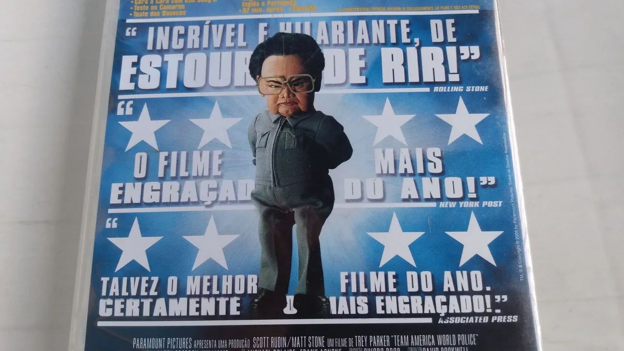 DVD original Team América ótimo estado.  - Foto 4