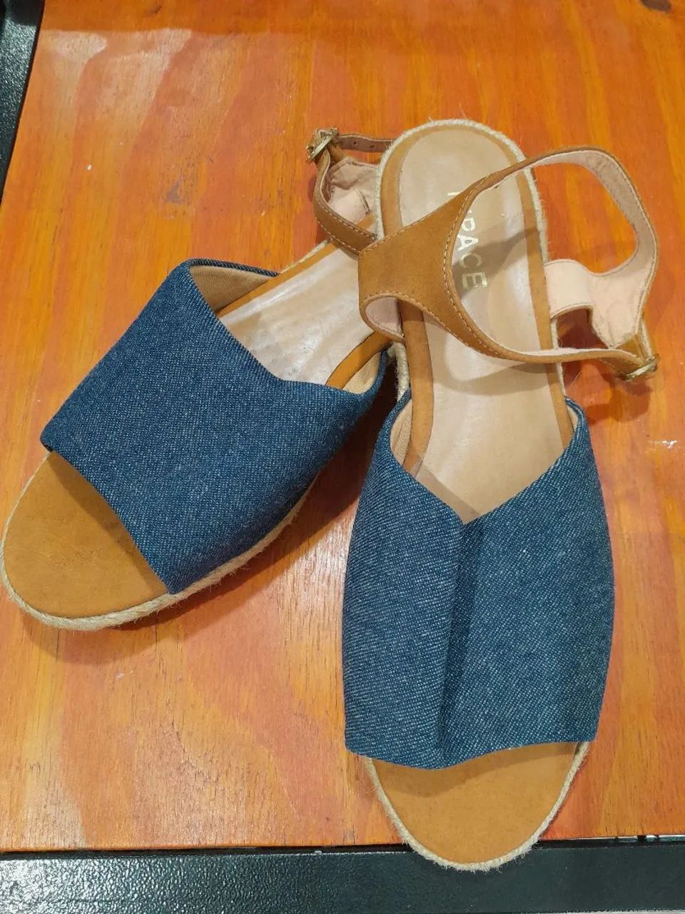 Sandália Rasteira Jeans nr.40