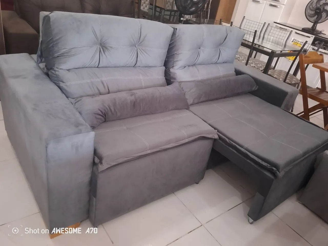 Sofá retrátil reclinável com frete e entrega grátis aproveite esse oferta  - Foto 2