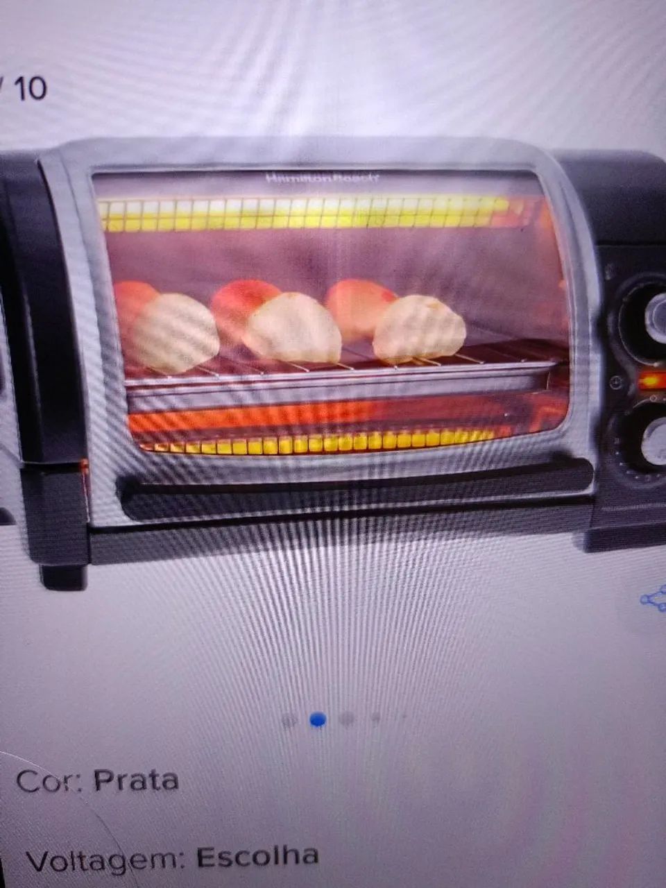 Forno Elétrico Hamilton Beach em Ótimo Estado - Foto 3