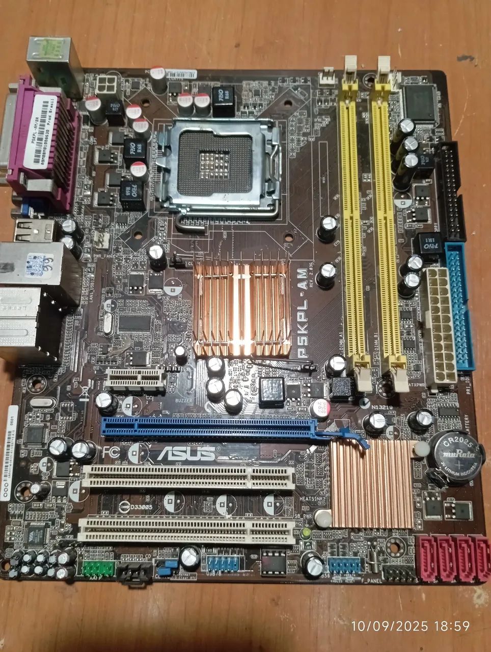 Placa mãe P5KPL-AM DDR2 Placa Liga e não dá Video - Foto 5