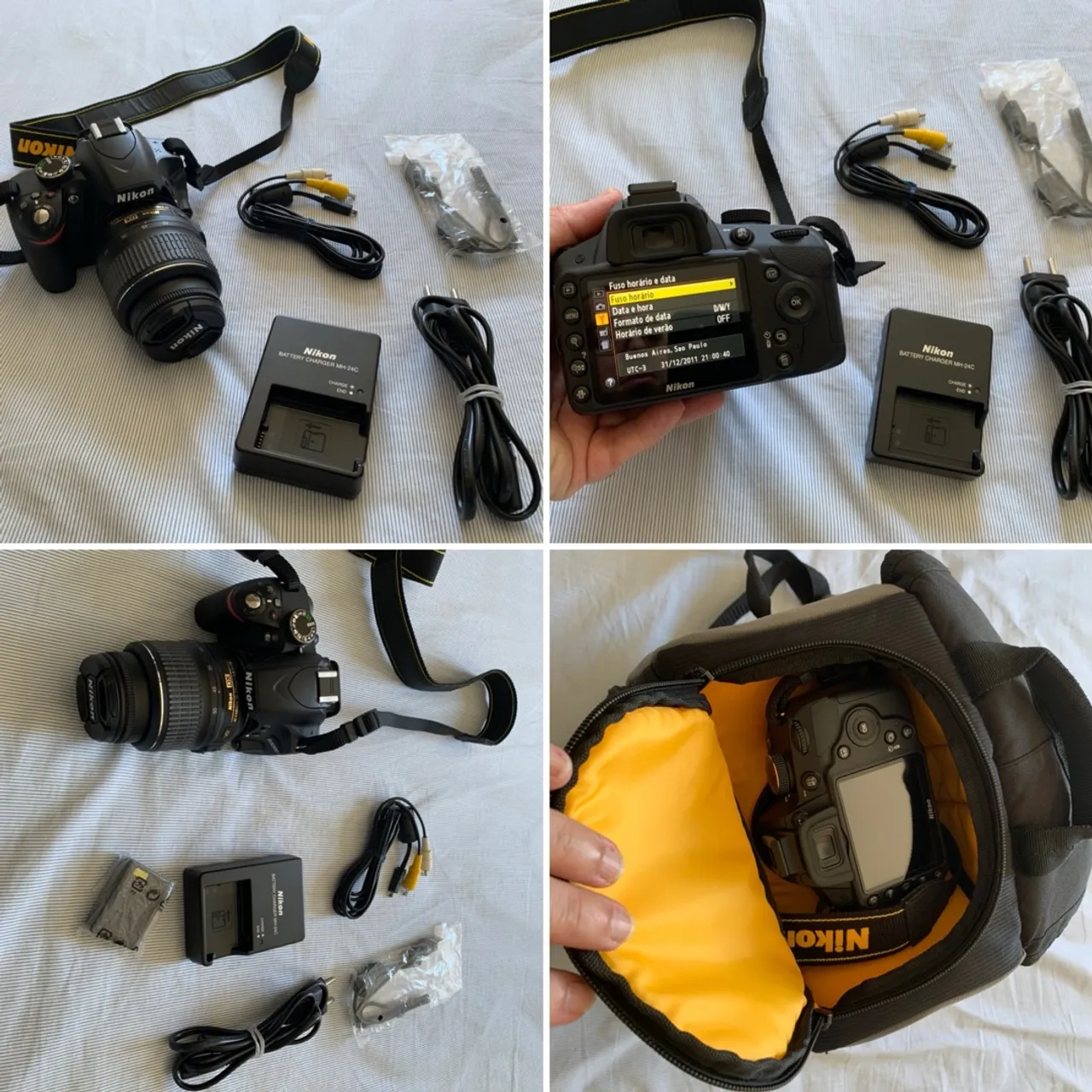 Câmera Nikon DSLR com acessórios - Pronta para uso!