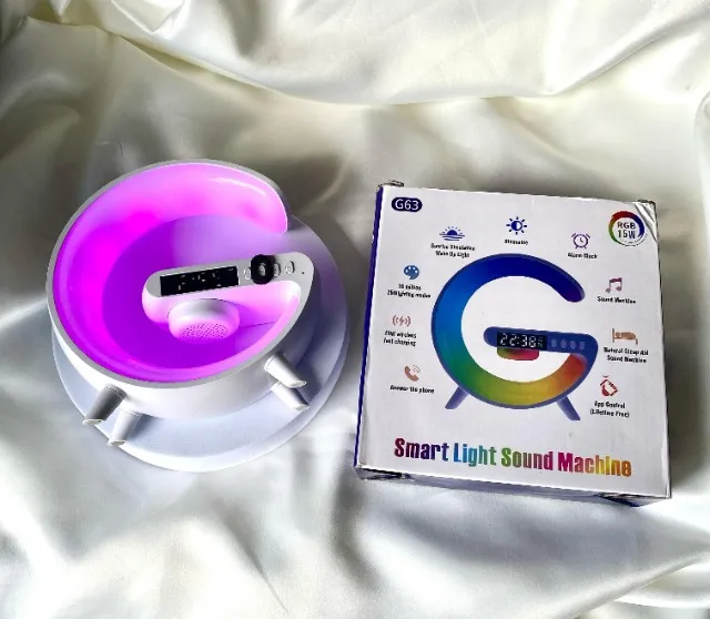 Caixa De Som Carregador E Luminária G Speaker Smart Station