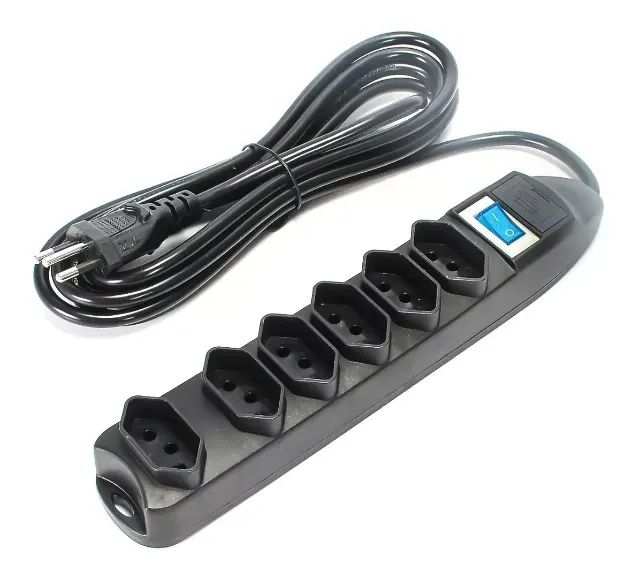 Filtro de Linha Knup 6 Tomadas Cabo 3m SL7606-3M Preto - WZetta - Foto 5