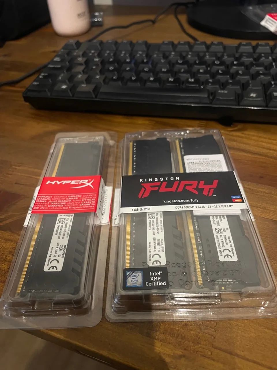 Memória RAM HyperX e Kingston Fury DDR4