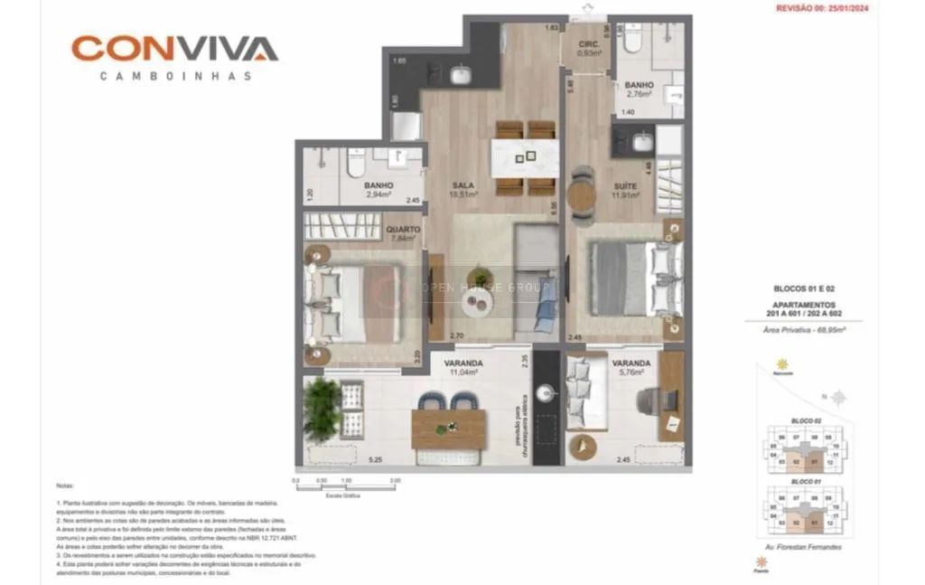 CONVIVA Camboinhas 1 quarto ou Dubble Suite 41m2 a 109m2 - Foto 5