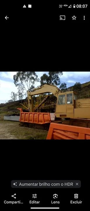 Escavadeira 25 ton. compressor ar 120 pés ,Gerador 250 kwa, Caçamba Basc p/ Rocha.