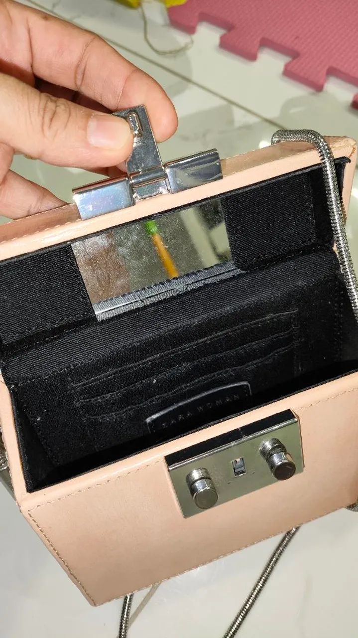 Bolsa Zara com Alça de Corrente - Foto 3