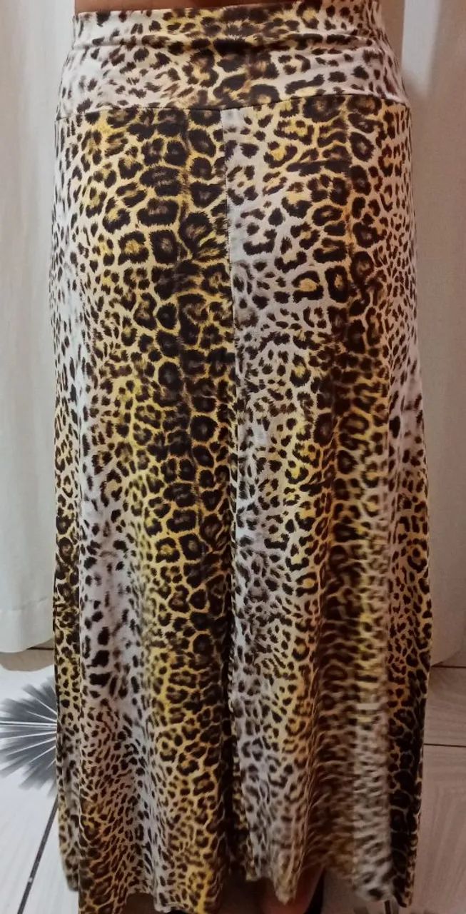 Saia Longa Animal Print - Foto 3